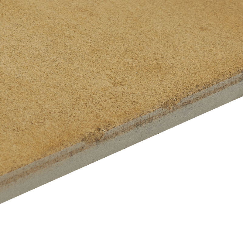 Carreau simple en porcelaine 8 "x 8" Encausto Deco, Ocra