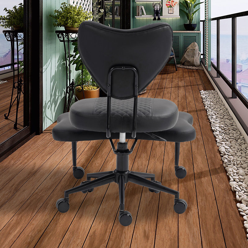 Pu Leather Cross-legged Meditation Chair