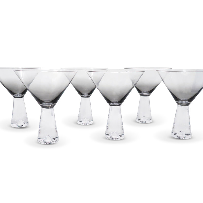 Wine Martini Cups, Ombré Smoke