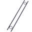 Piquet d'armature avec boucle 6Pcs Grip Rebar 3 / 8X 18 pouces en acier robuste et durable avec piquets de tente avec extrémités en angle et boucles de 1 pouce pour les terrains de camping