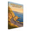 Antrim Coast Road, Northern Ireland - Romantic Coastal Drive Travel Poster. Giclee Print on Wrapped Canvas. Wall Art, Home Decor - Regions & Scenic Areas, Northern Ireland 1 Piece Wrapped Canvas Wall Art-1491795364