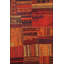 Tapis rouge lavable à motif traditionnel-1104480274