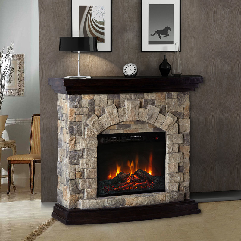 Corantin Loon Peak® 44.96 " W Electric Fireplace with BTU 4777