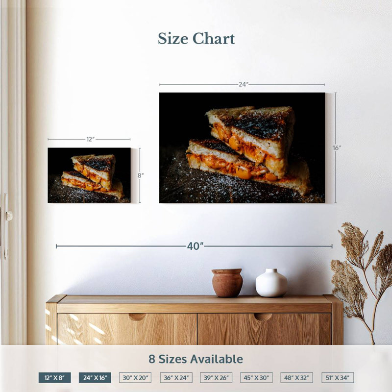 Yarlin Grilled Cheese, 16" H x 24" W