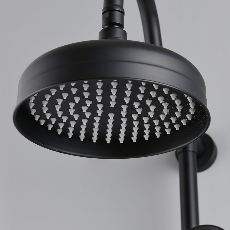 Dual Shower Combo with Handheld Shower, Matte Black
