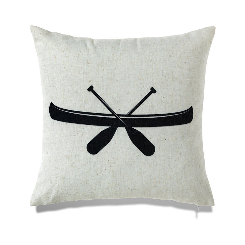 Housse de coussin carré O Canada, H 18 po x l 18 po x P 3 po, Polyester/ Bourre en polyester