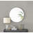 Alcantera Round Metal Frame Wall Mirror Simple and Elegant Modern Design-75322304-75322305