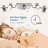 100cm Dimmable Reversible Ceiling Fan With LED Spotlights And Remote Control And APP-1055402811
