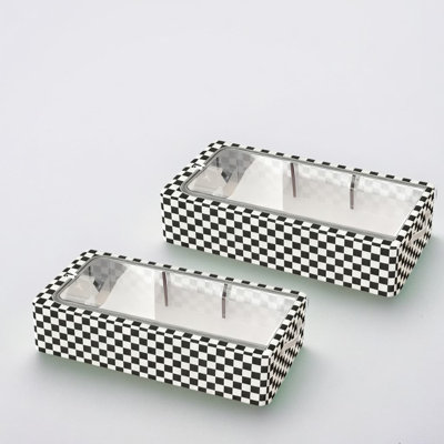 Checkerboard Storage Box · Large 2Pcs Extra Large Plaid Storage Bags With Clear View Lids, Heavy-Duty Solid Steel Frame, Foldable Design For Under Bed Clothes Shoe Toy Organizer, Stackable And Moisture Dust Mold Resistant