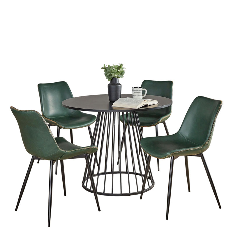 Walczak Canary-Durango Dining Set - 5 Piece, Green
