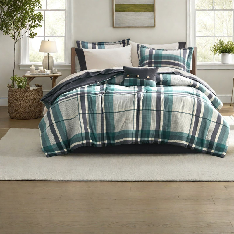 Ensemble complet de literie pour lit simple, confort en microfibre, style maison moderne