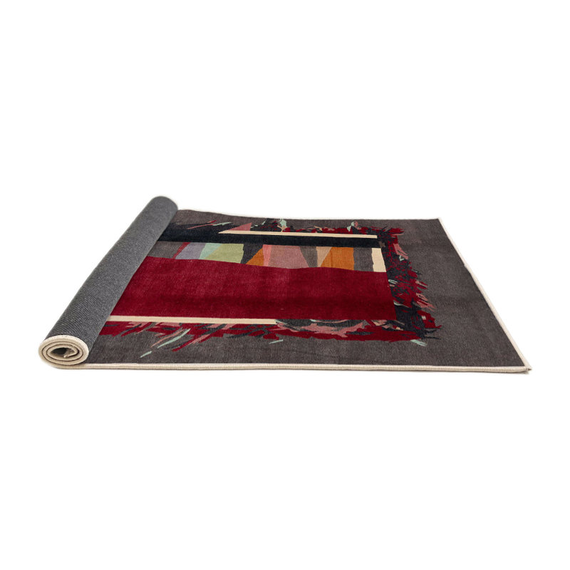 Miland Abstract Indoor Rug, Round 6'