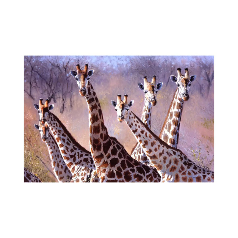 Giraffes by Pip McGarry - Wrapped Canvas Gallery-Wrapped Canvas Giclée, 101.6 cm H x 66.04 cm W x 1.91 cm D