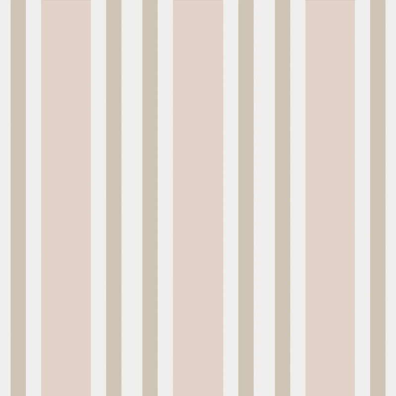 Marquee Polo Striped Wallpaper Roll, Soft Pink