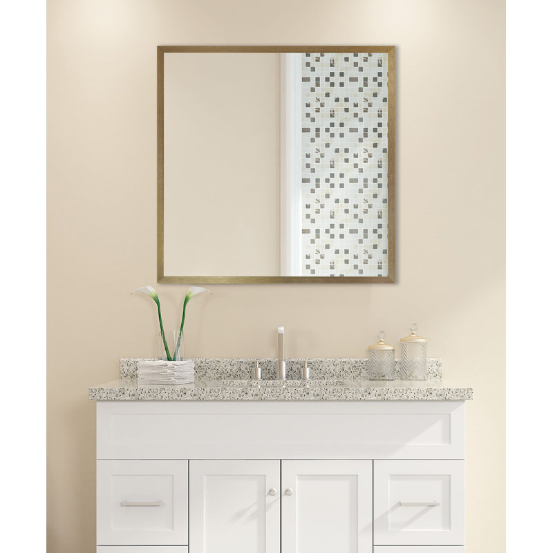 Whitworth Metal Flat Mirror, 35.125" H x 35.125" W