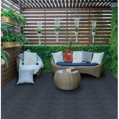 Carreaux de tapis à emboîtement, paquet de 36, coussins en feutre anti-dérapant 12 po x 12 po DIY, tapis à emboîtement pour véranda
