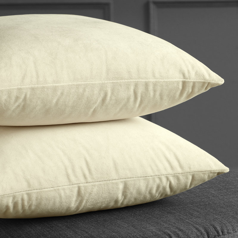  Housses de coussin Signature en velours - Housses de coussin décoratives, Sol neutre