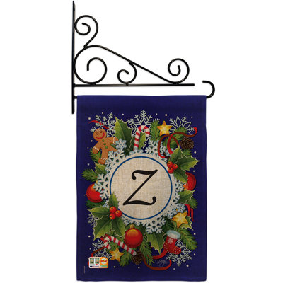 Double Sided 18.5'' H x 13'' W Polyester Christmas Garden Flag