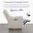 Dual-Motor Glider Swivel Power Recliner With Power Headrest And Removable Lumbar Pillow-797126521