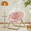 Saucer Chair, chaises de lecture pliantes en fausse fourrure-879284277