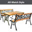 Pearcy Metal/Solid Wood Outdoor Bench