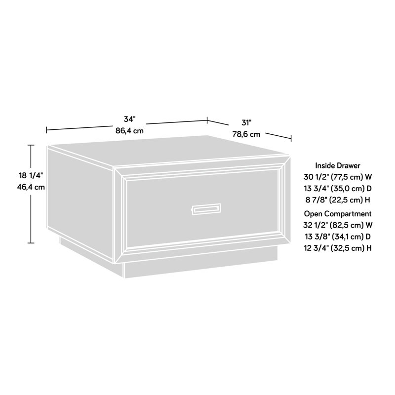 Coffee Table, Medium Grey Finish