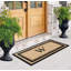 Grand tapis d'extérieur antidérapant en laine de coco naturel floqué à la main 30 po x 60 po Galion-1532257719