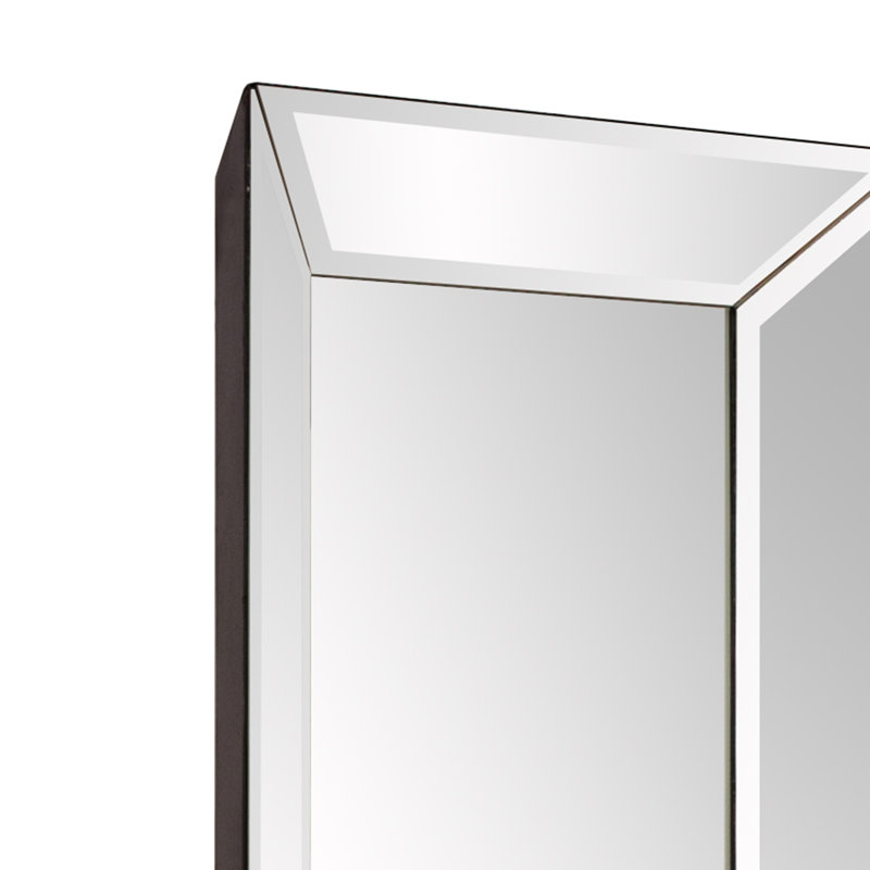 Daesha Glass Frame Rectangle Wall Mirror