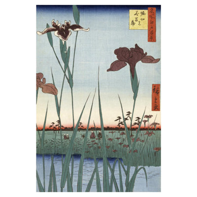 Horikiri Iris Garden par Utagawa Hiroshige - estampe numérique