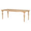 Table de salle à manger extensible 82,7 pouces avec rallonge de 23,6 pouces Vintage Traditional
