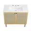 Meuble-lavabo simple 36 po avec plateau en bois Modway-93812021-93812020