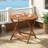  35.5'' Solid Wood Patio Dining Table w/1.97'' Umbrella Hole Slatted Tabletop