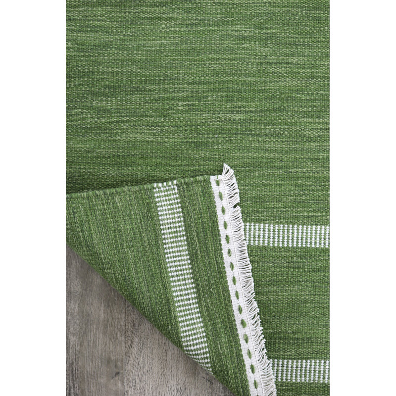 Kushtrim Striped Hand Woven Area Rug, Rectangle 200 x 290cm