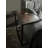 Modern C-Shaped End Table, Rustic Brown, Space-Saving Side Table For Living Room And Bedroom