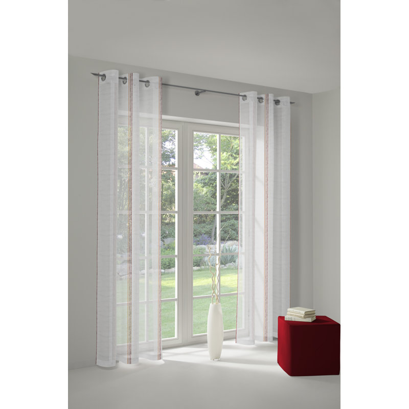 Forsman Semi Sheer Curtain Single Panel, 140cm Width x 245cm Drop