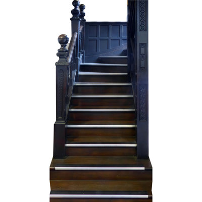 SP13707 Tudor House Rustic Elegant Escalier en bois foncé