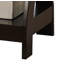 Table de bout décorative en bois torsadé, table d'appoint à 3 niveaux avec tablettes de rangement ouvertes, table de chevet étroite ou table de canapé pour la chambre à coucher, le salon et le bureau - Blanc-87705229