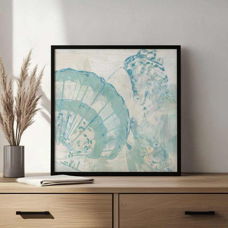 Reproduction d'art «Seaside Shimmer II» par June Erica Vess, H 20 po x l 20 po, Maple
