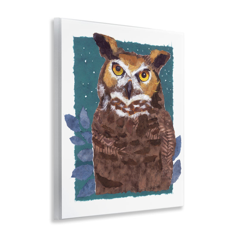 Art mural, "Stern Owl" par Nancy Overton