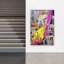 Vivid Urban Layers Abstract Bold Colorful Urban Wall Art Print 1 Piece Wrapped Canvas Wall Art-850377602