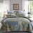 100% Cotton Floral Pattern Reversible Patchwork Quilt Set-113494283-102042636