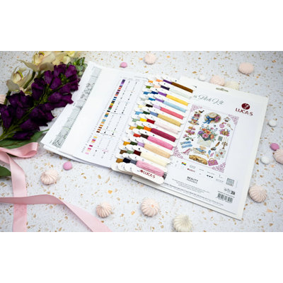 Beauty Counted Cross-Stitch Kit by Luca-S B7041L
