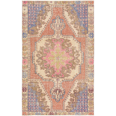Antique One Of A Kind One-of-a-Kind 4'2" X 6'8" Hand Knotted Area Rug