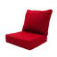 Ensemble de coussins de siège d'extérieur profond 24 po x 24 po avec coussin de dossier 24 po x 21 po, coussins de chaise de patio épais de remplacement 6 po-708529583