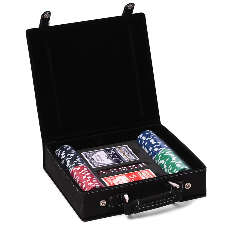 Leather Poker Set