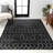 Kateshia Moroccan HYPE Boho Vintage Diamond Black/Ivory Rug-429300071