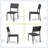 6-Person Aluminum Outdoor Dining Set With Umbrella Hole And Stackable Chairs-1901325598