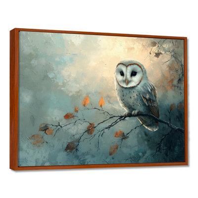 Gentle Owl at Night - hibou, art mural