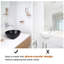 Lavabo vasque de salle de bain rond en porcelaine 12 "avec drain escamotable Aquaterior-50156990
