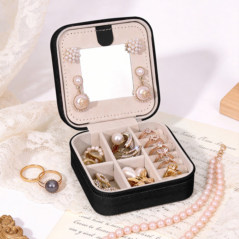 Jewellery Box + Dividers, Black
